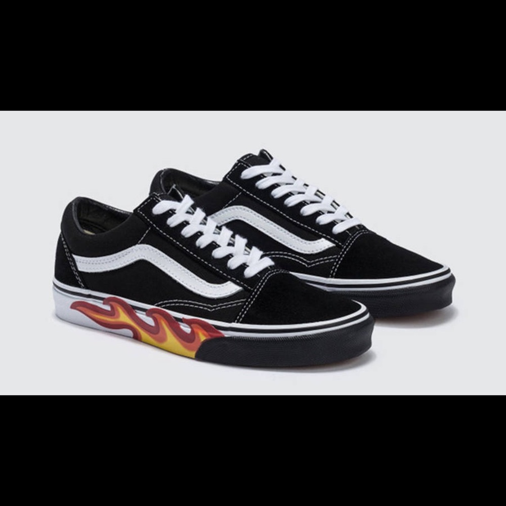 Vans with flames on side